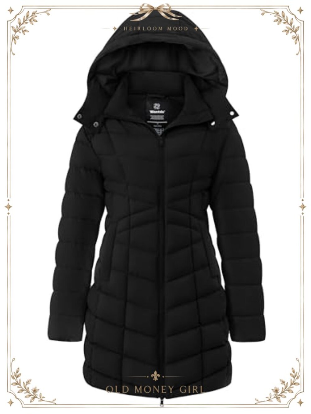 Women's Puffer Jacket Warm Padded Winter Coat Long Quilted Parka